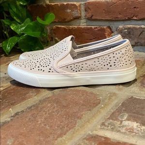 Sperry Seaside perforated slip on sneakers